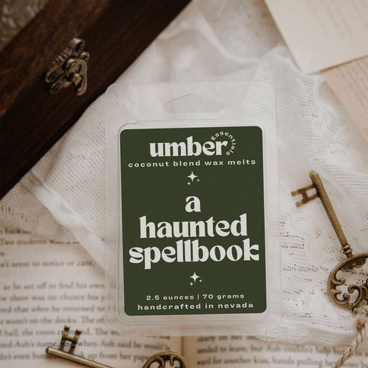 A Haunted Spellbook Wax Melt