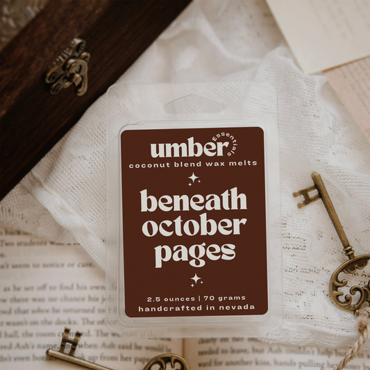 Beneath October Pages Wax Melt