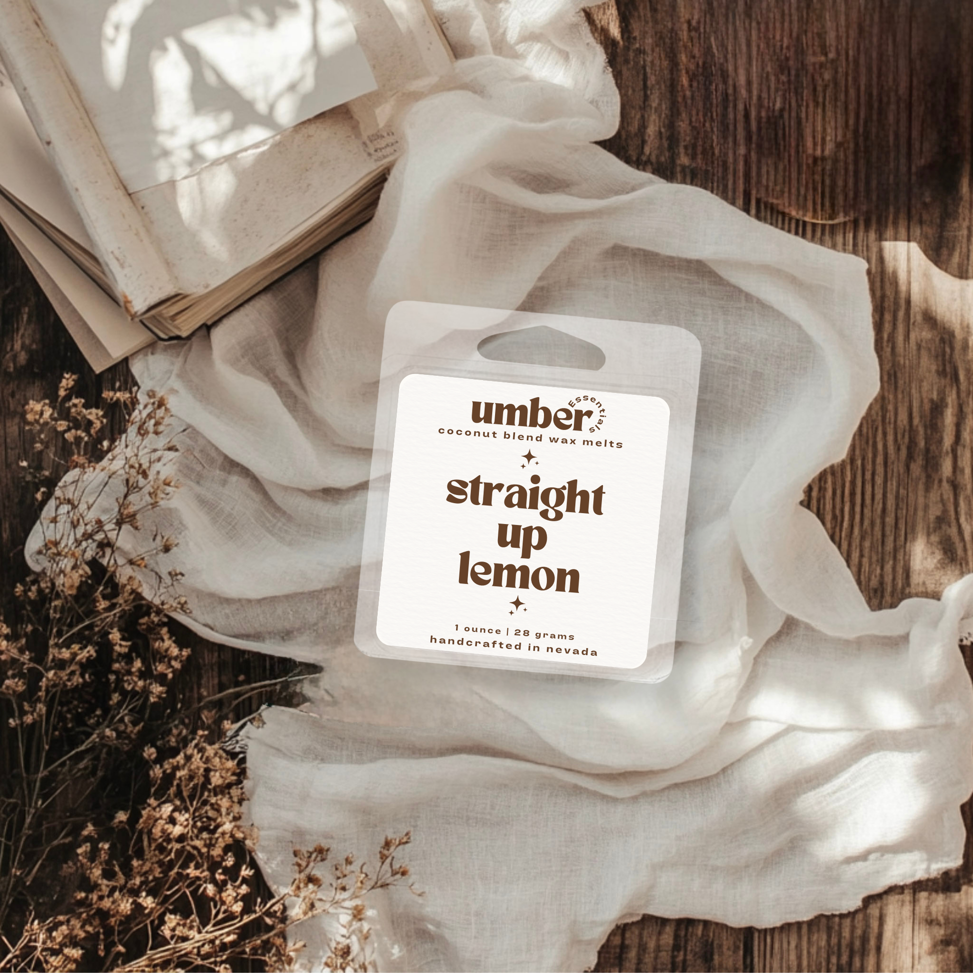 straight up lemon wax melt sample - Umber Essentials