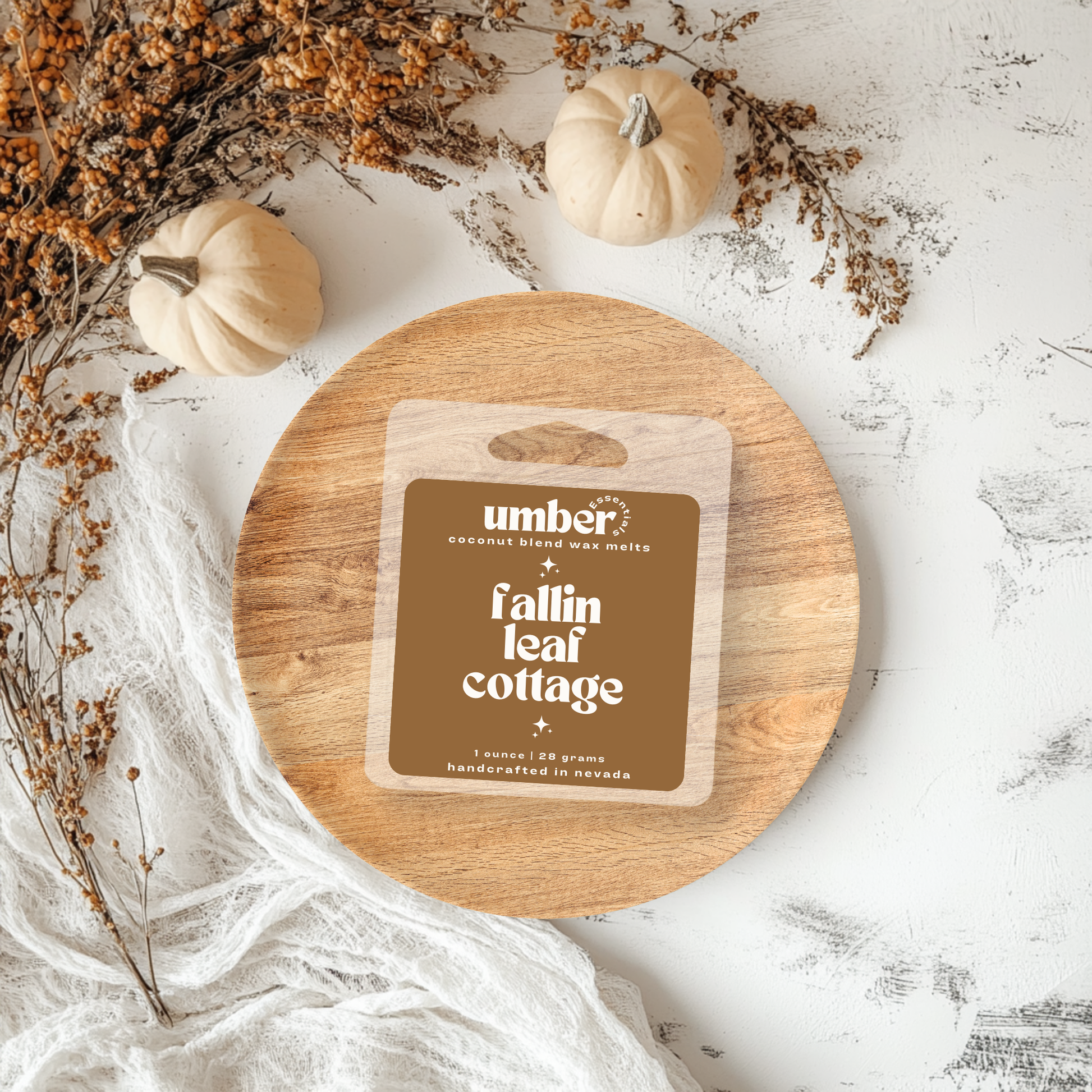 fallen leaf cottage wax melt sample - Umber Essentials