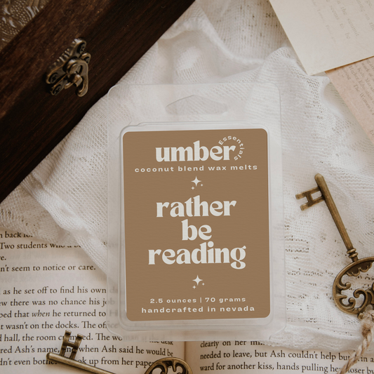 rather be reading - book inspired wax melt