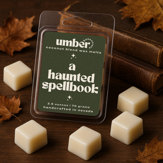 A Haunted Spellbook Wax Melt