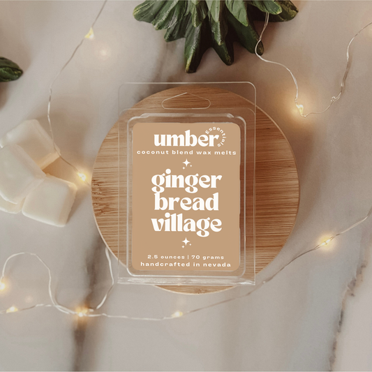 gingerbread village wax melts - Umber Essentials